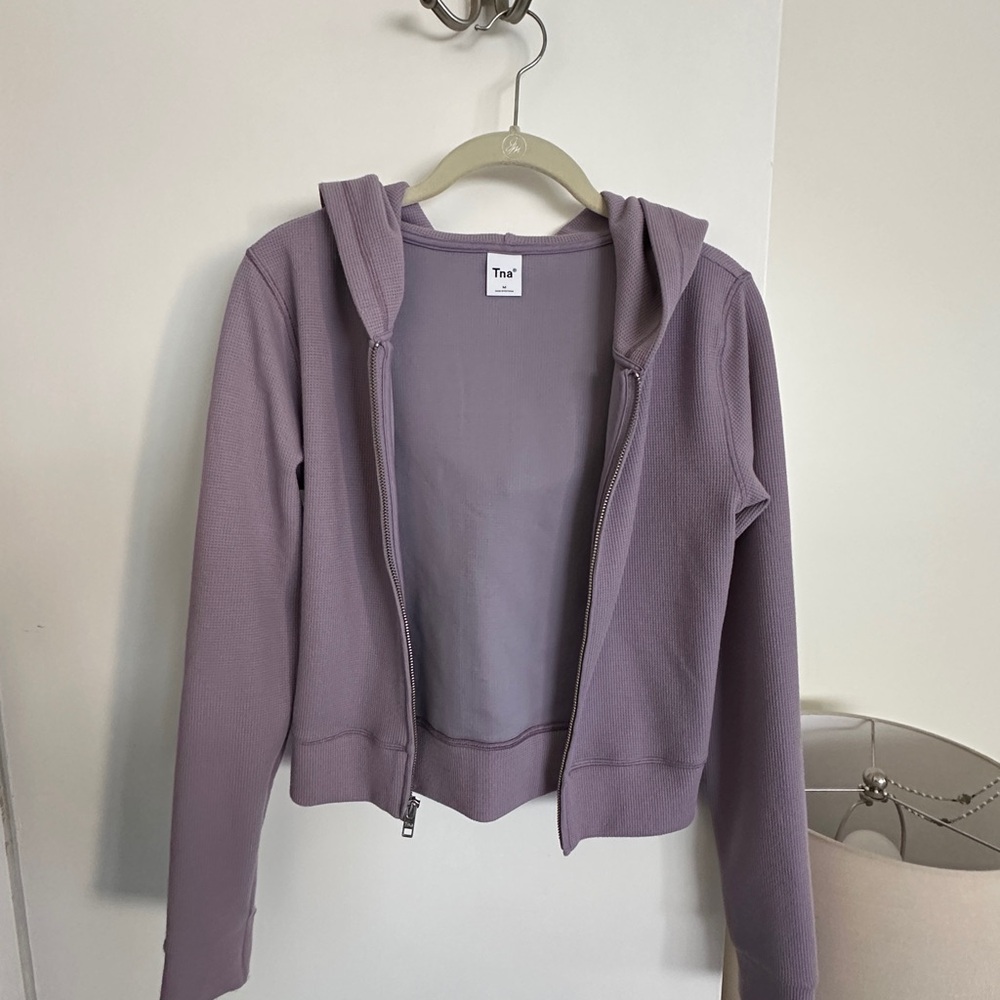 Aritzia - Lavender Zip-Up Hoodie